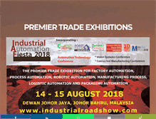 Tablet Screenshot of industrialroadshow.com